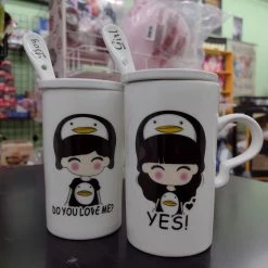 (ONLINE) DRAGON IMPORTS & COLLECTIBLES LLC Cinaya Ceramic Mug With Lid Set