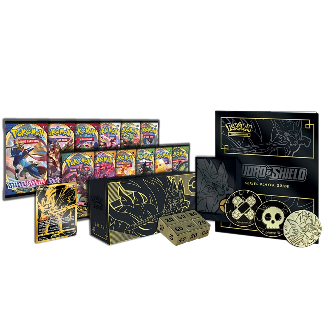 New ❤️ (ONLINE) DRAGON IMPORTS & COLLECTIBLES LLC Zacian Or Zamazenta: Pokémon TCG: Sword & Shield Elite Trainer Box Plus Games/TCG ✔️ 4 (ONLINE) DRAGON IMPORTS & COLLECTIBLES LLC Zacian Or Zamazenta: Pokémon TCG: Sword & Shield Elite Trainer Box Plus Games/TCG