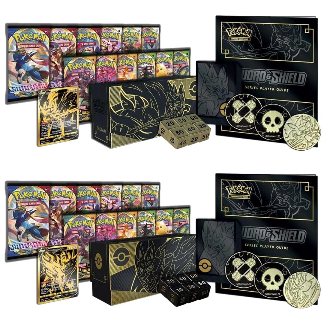 New ❤️ (ONLINE) DRAGON IMPORTS & COLLECTIBLES LLC Zacian Or Zamazenta: Pokémon TCG: Sword & Shield Elite Trainer Box Plus Games/TCG ✔️ 5 (ONLINE) DRAGON IMPORTS & COLLECTIBLES LLC Zacian Or Zamazenta: Pokémon TCG: Sword & Shield Elite Trainer Box Plus Games/TCG