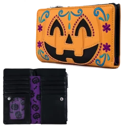 (ONLINE) DRAGON IMPORTS & COLLECTIBLES LLC HALLOWEEN PUMPKIN FLAP WALLET X LOUNGEFLY