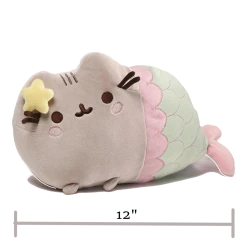 (ONLINE) DRAGON IMPORTS & COLLECTIBLES LLC Pusheen Mermaid With Star, 12" - Pusheen Plushes