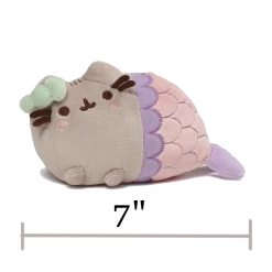 (ONLINE) DRAGON IMPORTS & COLLECTIBLES LLC Plushes MERMAID WITH SHELL, 7" - Pusheen