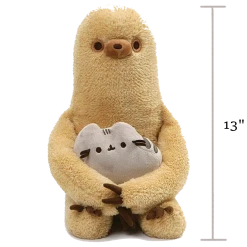 (ONLINE) DRAGON IMPORTS & COLLECTIBLES LLC Plushes PUSHEEN WITH SLOTH, SET OF 2, 13" - Pusheen