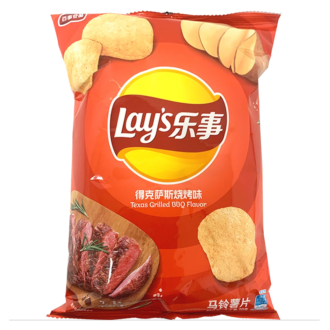 Flash Sale π (ONLINE) DRAGON IMPORTS & COLLECTIBLES LLC Food LAY'S Potato Chips Texas Grilled BBQ Flavor π 3 (ONLINE) DRAGON IMPORTS & COLLECTIBLES LLC Food LAY'S Potato Chips Texas Grilled BBQ Flavor