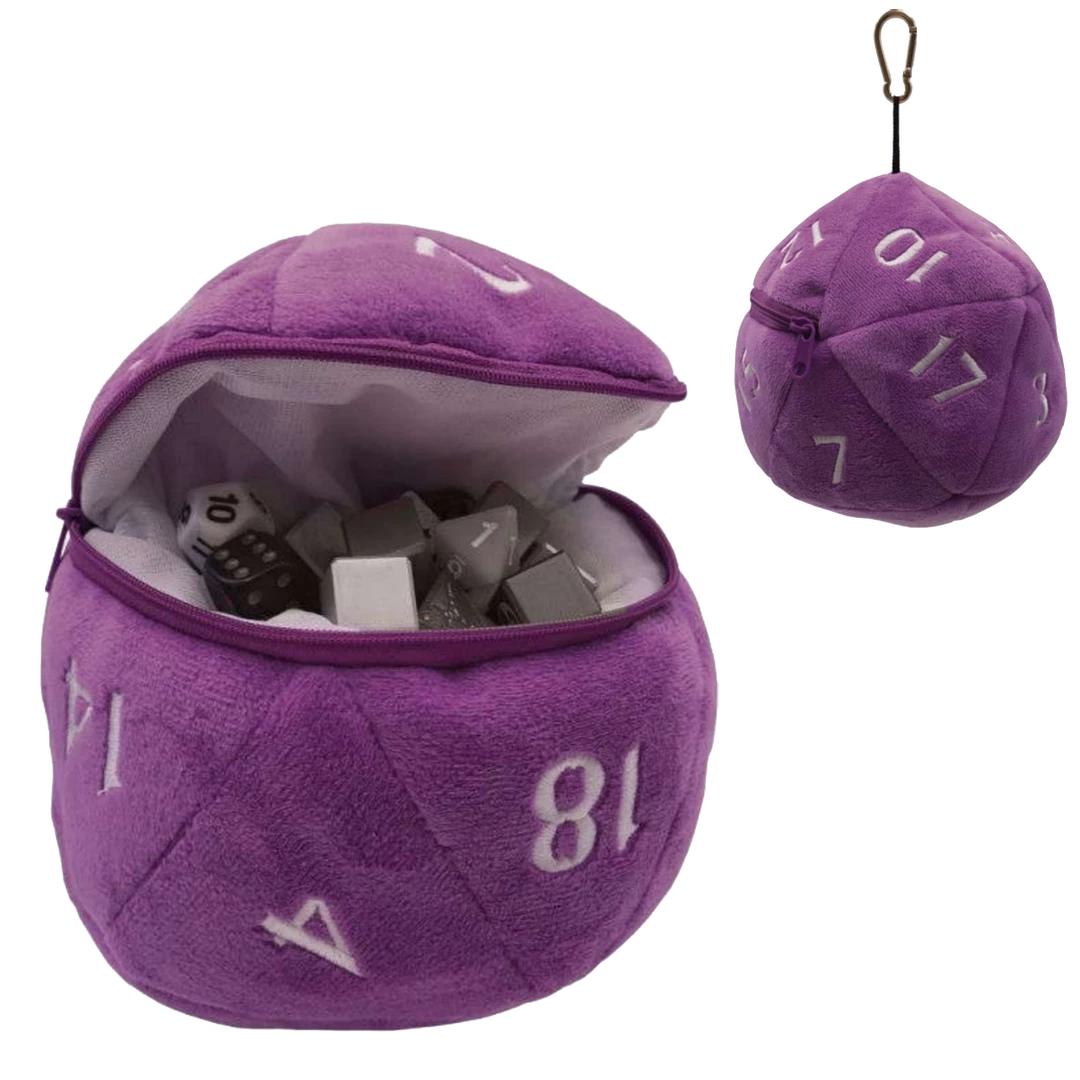 Best Sale ๐ (ONLINE) DRAGON IMPORTS & COLLECTIBLES LLC ULTRA PRO: PLUSH D20 DICE BAG: PURPLE ๐ 3 (ONLINE) DRAGON IMPORTS & COLLECTIBLES LLC ULTRA PRO: PLUSH D20 DICE BAG: PURPLE