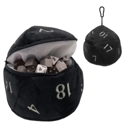 (ONLINE) DRAGON IMPORTS & COLLECTIBLES LLC ULTRA PRO: PLUSH D20 DICE BAG: BLACK Plushes