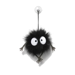 (ONLINE) DRAGON IMPORTS & COLLECTIBLES LLC Plushes Soot Sprite Cling, 1.5 In - Studio Ghibli