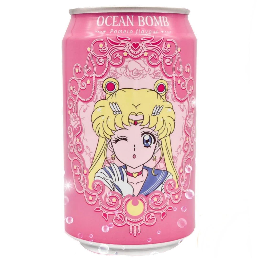 Hot Sale π DRAGON IMPORTS & COLLECTIBLES LLC Sailor Moon Sparkling Water Pomelo Flavor - OCEAN BOMB SODA Food π 3 DRAGON IMPORTS & COLLECTIBLES LLC Sailor Moon Sparkling Water Pomelo Flavor - OCEAN BOMB SODA Food
