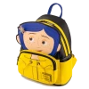 (ONLINE) DRAGON IMPORTS & COLLECTIBLES LLC Accessories CORALINE RAIN COAT COSPLAY MINI BACKPACK - Loungefly